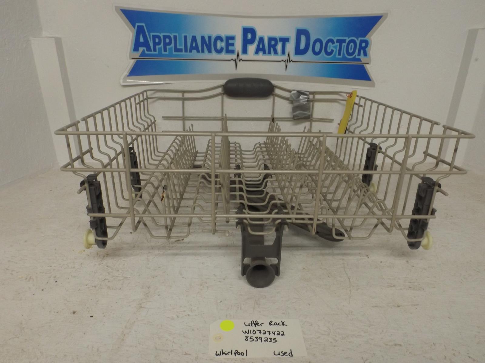 Whirlpool Dishwasher W10727422 8539235 Upper Rack Used Whirlpool Dishwasher W10727422 8539235 Upper Rack Used